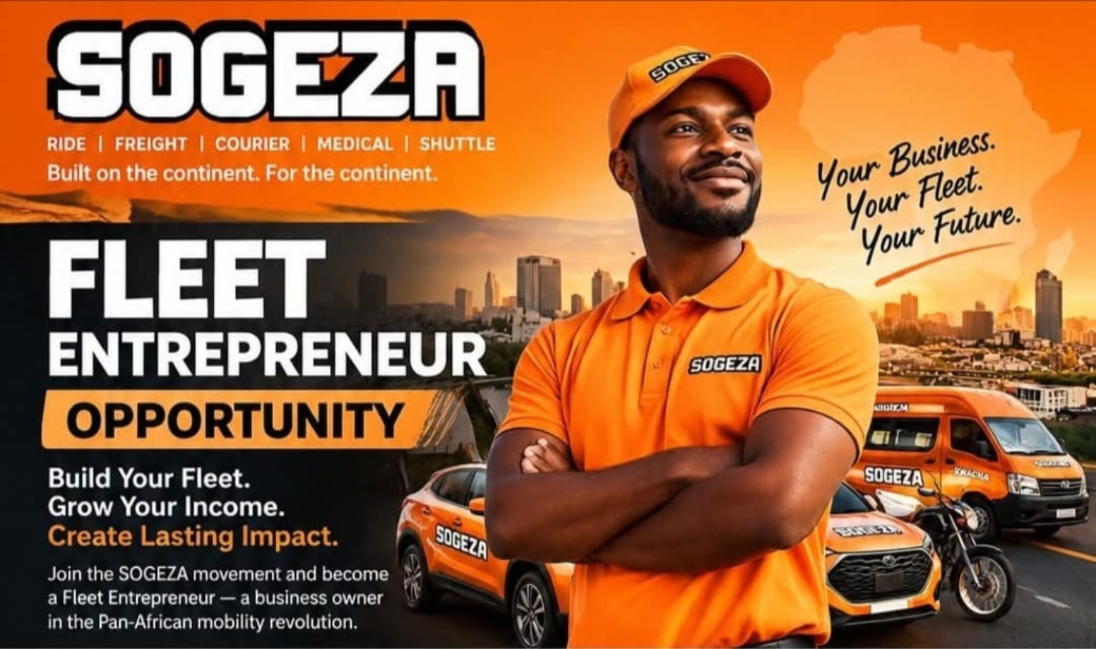 SOGEZA Fleet Entrepreneur Opportunity — Your Business. Your Fleet. Your Future.